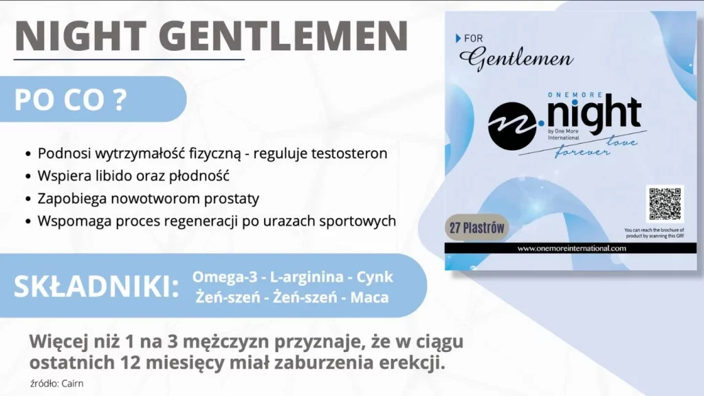 one more international gentlemen night - korzyści, zastosowanie, benefity